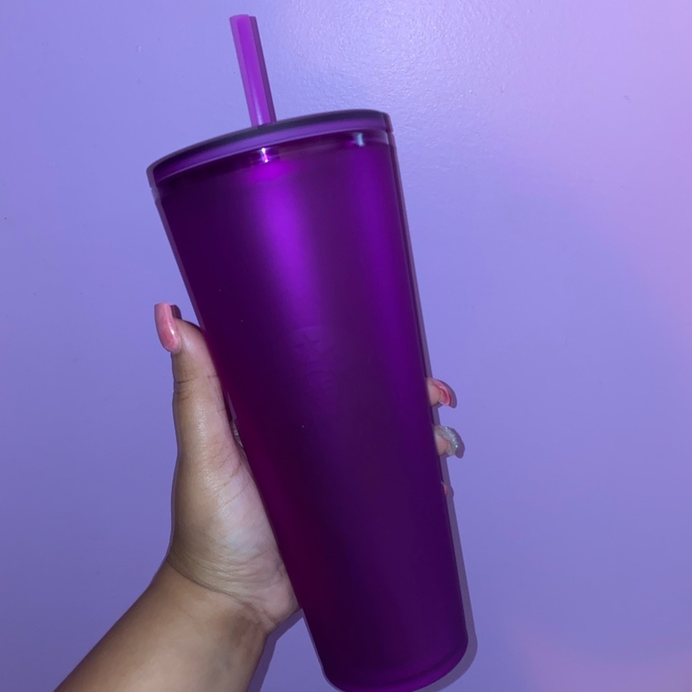 Purple Soft Touch Starbucks Tumbler